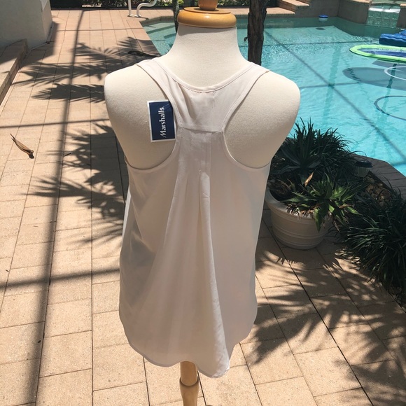 EM flowy cream racer back top medium - Picture 3 of 5